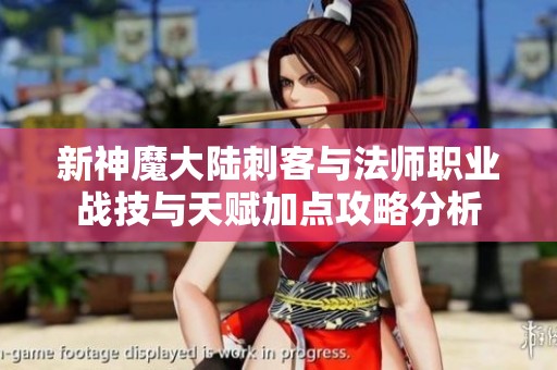 新神魔大陆刺客与法师职业战技与天赋加点攻略分析