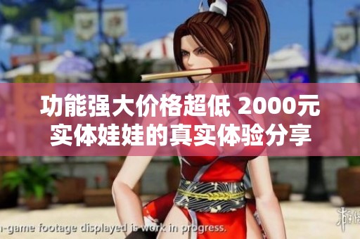 功能强大价格超低 2000元实体娃娃的真实体验分享