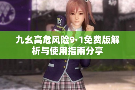 九幺高危风险9·1免费版解析与使用指南分享