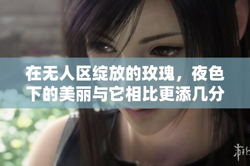 在无人区绽放的玫瑰，夜色下的美丽与它相比更添几分动人