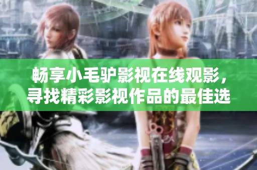畅享小毛驴影视在线观影，寻找精彩影视作品的最佳选择