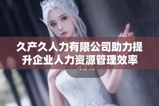 久产久人力有限公司助力提升企业人力资源管理效率