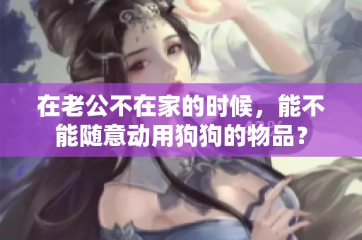 在老公不在家的时候，能不能随意动用狗狗的物品？