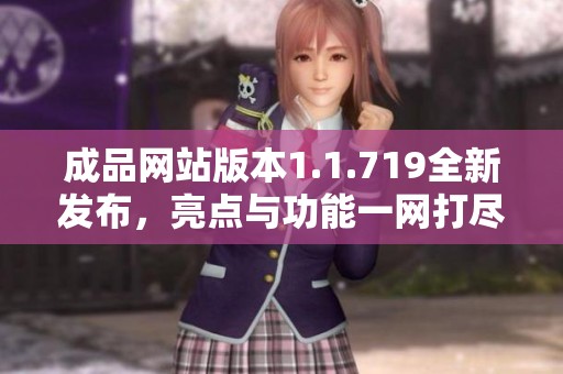成品网站版本1.1.719全新发布，亮点与功能一网打尽