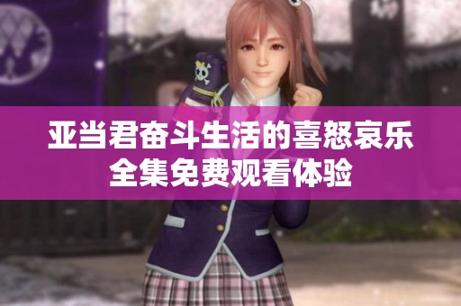 亚当君奋斗生活的喜怒哀乐全集免费观看体验
