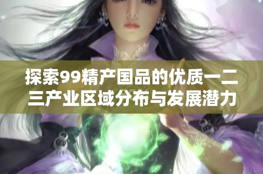探索99精产国品的优质一二三产业区域分布与发展潜力