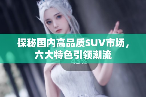 探秘国内高品质SUV市场，六大特色引领潮流