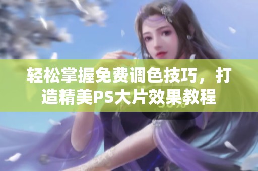 轻松掌握免费调色技巧，打造精美PS大片效果教程