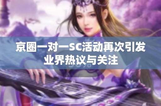 京圈一对一SC活动再次引发业界热议与关注