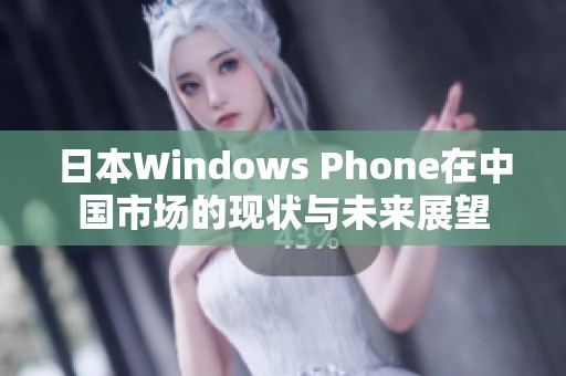 日本Windows Phone在中国市场的现状与未来展望