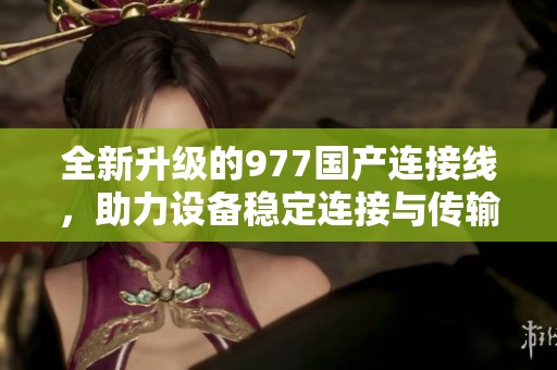 全新升级的977国产连接线，助力设备稳定连接与传输
