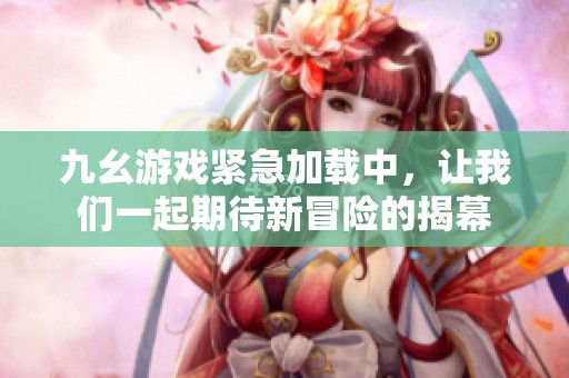 九幺游戏紧急加载中，让我们一起期待新冒险的揭幕