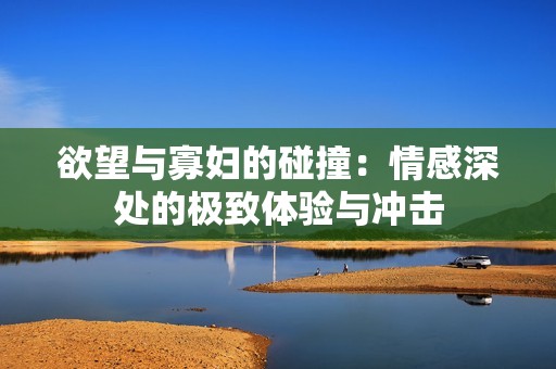 欲望与寡妇的碰撞：情感深处的极致体验与冲击