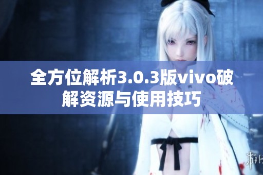 全方位解析3.0.3版vivo破解资源与使用技巧