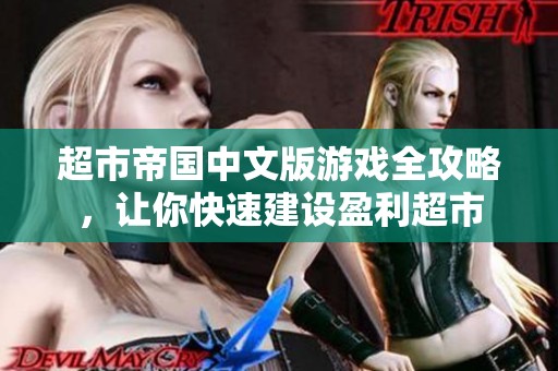 超市帝国中文版游戏全攻略，让你快速建设盈利超市