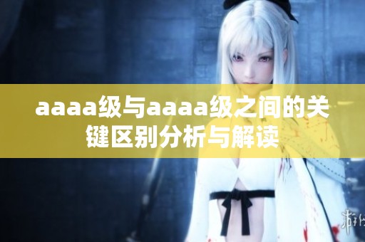 aaaa级与aaaa级之间的关键区别分析与解读