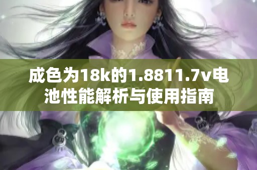 成色为18k的1.8811.7v电池性能解析与使用指南