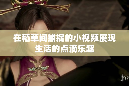 在稻草间捕捉的小视频展现生活的点滴乐趣