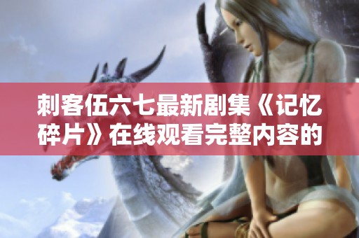 刺客伍六七最新剧集《记忆碎片》在线观看完整内容的最佳途径