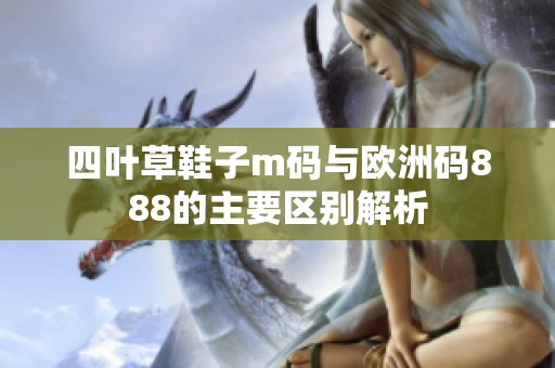 四叶草鞋子m码与欧洲码888的主要区别解析