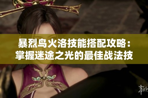 暴烈鸟火洛技能搭配攻略：掌握迷途之光的最佳战法技巧