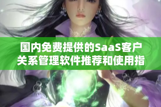 国内免费提供的SaaS客户关系管理软件推荐和使用指南