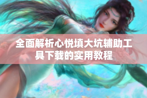 全面解析心悦填大坑辅助工具下载的实用教程