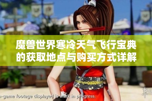 魔兽世界寒冷天气飞行宝典的获取地点与购买方式详解