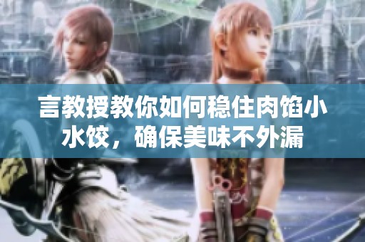 言教授教你如何稳住肉馅小水饺，确保美味不外漏