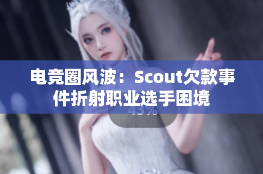 电竞圈风波：Scout欠款事件折射职业选手困境