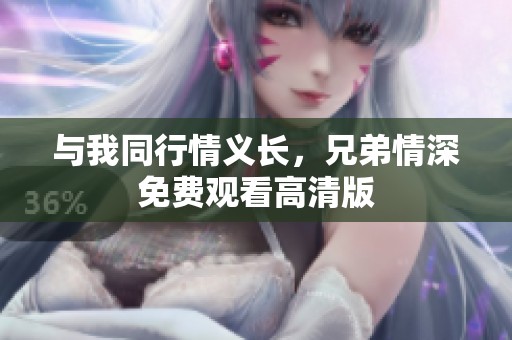 与我同行情义长，兄弟情深免费观看高清版