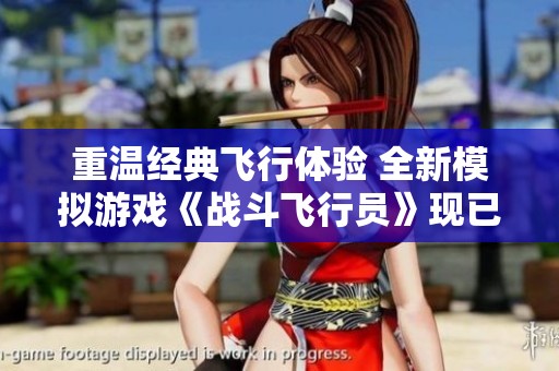 重温经典飞行体验 全新模拟游戏《战斗飞行员》现已上线Steam平台