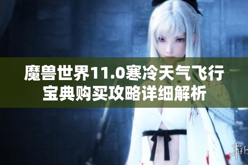 魔兽世界11.0寒冷天气飞行宝典购买攻略详细解析