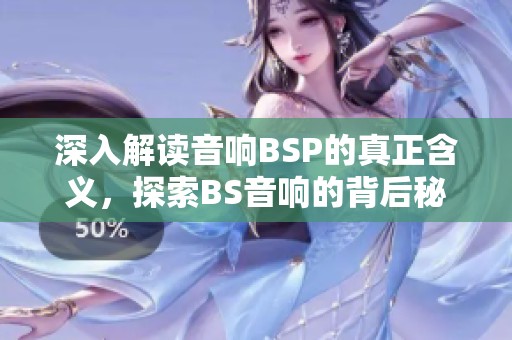 深入解读音响BSP的真正含义，探索BS音响的背后秘密