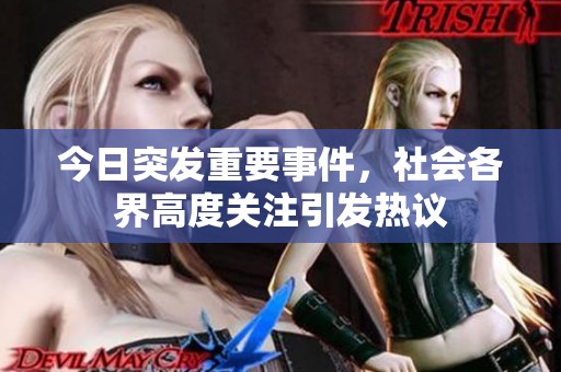 今日突发重要事件，社会各界高度关注引发热议