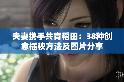 夫妻携手共育稻田：38种创意插秧方法及图片分享