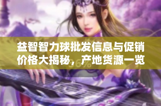 益智智力球批发信息与促销价格大揭秘，产地货源一览