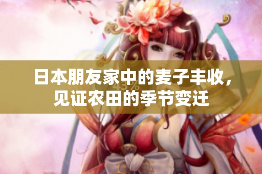 日本朋友家中的麦子丰收，见证农田的季节变迁