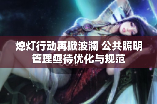 熄灯行动再掀波澜 公共照明管理亟待优化与规范