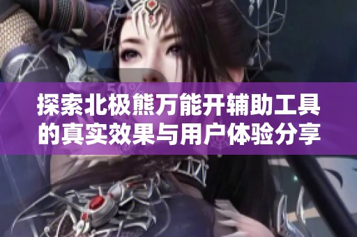 探索北极熊万能开辅助工具的真实效果与用户体验分享